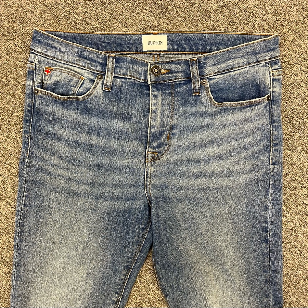 Hudson Jeans Size 29 Natalie Super‎ Skinny Medium Wash Stretch Denim Flattering - Picture 3 of 9